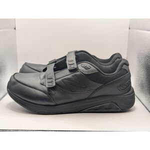 New Balance 928v3 Hook and Loop Leather Black Shoes Men's Size 13 4E